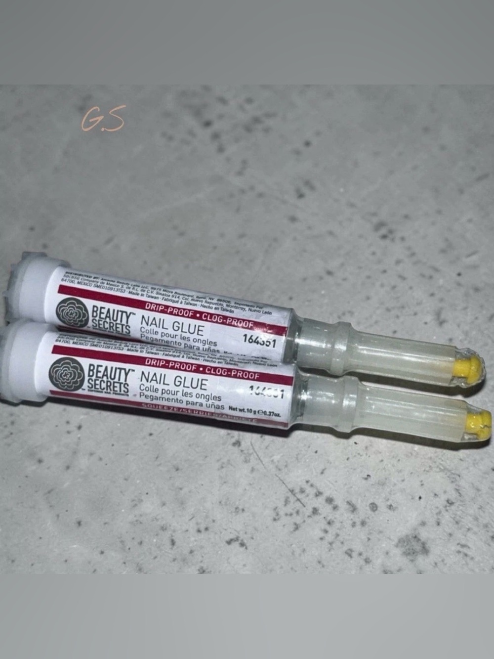 2 X Sealed Beauty Secrets Nail Glue, Drip & Clog Proof / Sealed/ 0.37oz Each
